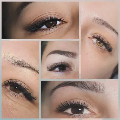 Наращивание ресниц и ламинация бровей и ресниц