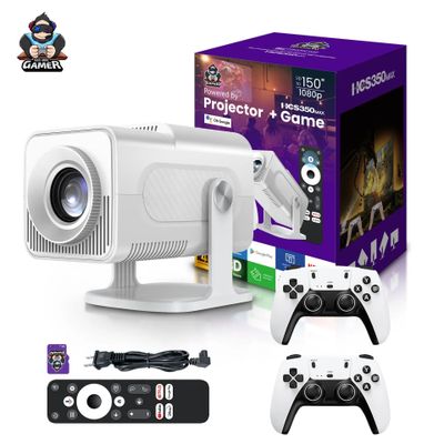 HCS350 Max — 3D Gaming, 4K, Android 11 zamonaviy o‘yin proyektori at10