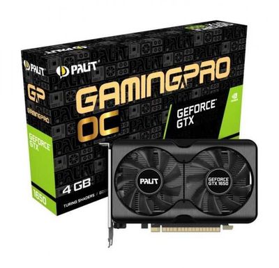 Видеокарта Palit, GeForce GTX 1650, Gaming Pro OC, 4Gb GDDR6, 128-bit