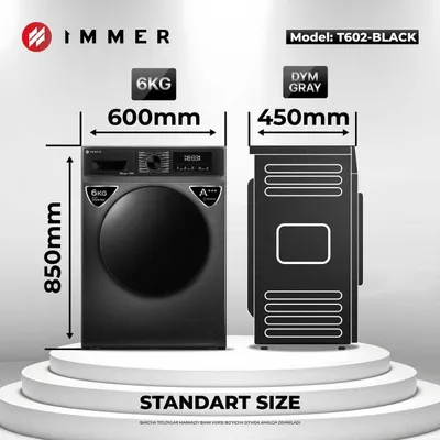 Стиральная машина IMMER inverter 6 - 8 кг с паром Stiam + Доставка