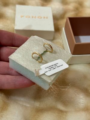 Золотые детские серьги 750