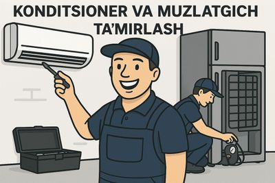 Muzlatgich va konditsioner tamirlaymiz. Ремонт кондиционеров и холодил