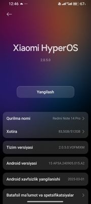 Redmi 14 pro yangi