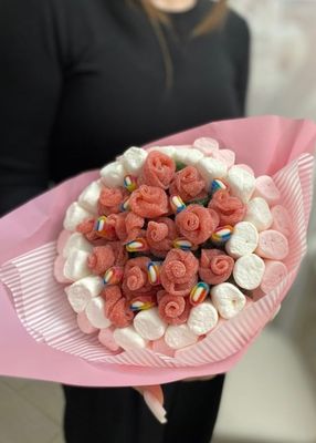 Съедобный букет из сладостей 🍭