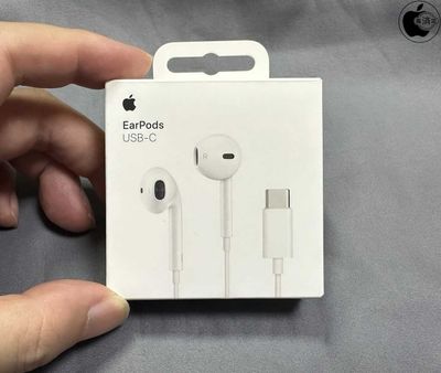 Оригинальные наушники Apple EarPods Type-c - белого цвета - проводные