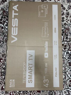 Vesta 43” Смарт ТВ (Full HD, безрамочный дизайн)