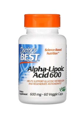 Doctors best alpha lipoic 600 альфа липовая кислота 600мг 120капсул