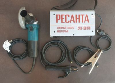 РЕСАНТА сварочний аппарат 160А ПРО 2024 й,болгарка Makita 9558 HN
