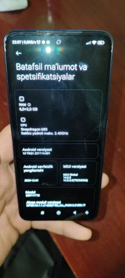 Redmi Note 11 ( Ko'k rangi, xolati ideal 128+6)