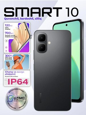 Infinix SMART 10 2025 New Super Skidka+Garantiya+Dastavka