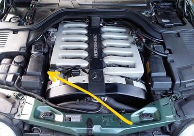 Мерседес M120 V12 фильтр-бокс