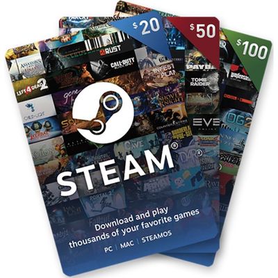 Карты пополнения STEAM