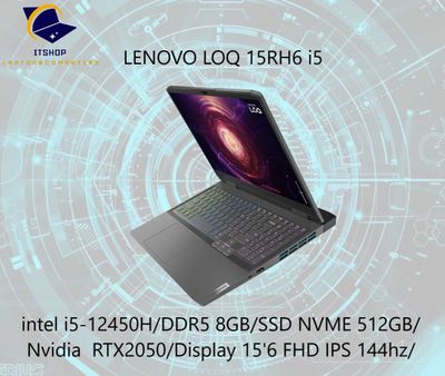 Lenovo LOQ i5-12450H DDR5 8GB SSD NVME 512GB RTX2050 4GB