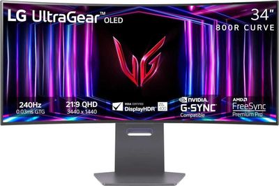 LG OLED 240hz UltraGear 34 изогнутый
