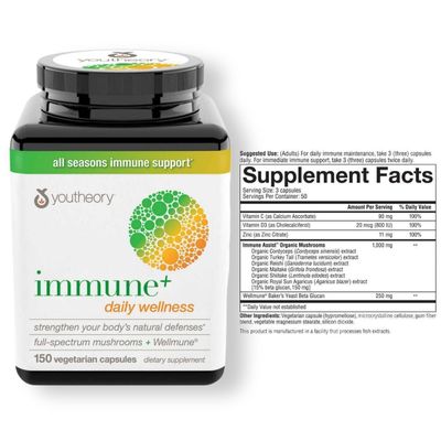 Иммунитет youtheory Immune+ Daily Wellness 150 таб