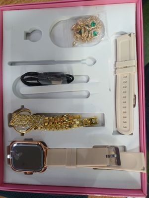 qizlar uchun smart watch+soat+halqa+uzuk