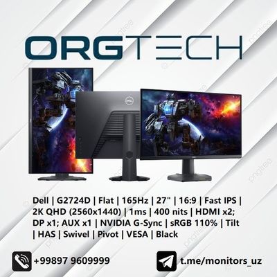 [NEW] Монитор Dell G2724D IPS 2K 165Hz