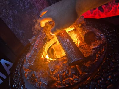 Увлажнитель воздуха в стиле камина