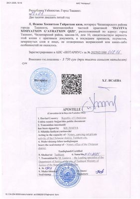 apostille legalization translations of documents notarizations