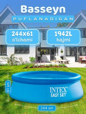 Intex basseyn kattalar va bolalar uchun