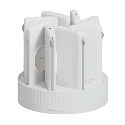 Powerology 8in1 station 10000mAh PD 100W QC wireless, Power Bank (8 шт)