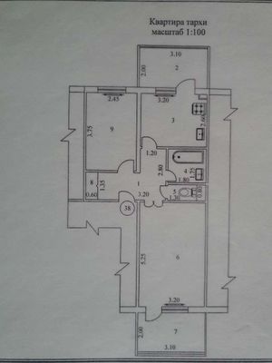 Продам 2/4/5 ориентир рынок кадышева. 58 кв.м Франц.планировка