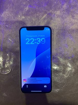 Iphone 12 mini ideal 256 tali oq rangda 77%batarey karopka dak yoq