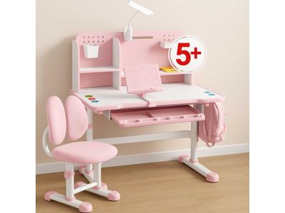 Детский парта со стулом 80×58×75 см розовый
