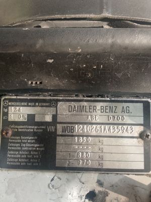 Mercedes 1987 yil
