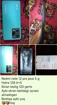 Redmi note 12 pro 5g,4g variantidan ancha yaxshiro