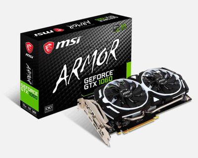 Видеокарта MSI Armor GTX 1060 3Gb