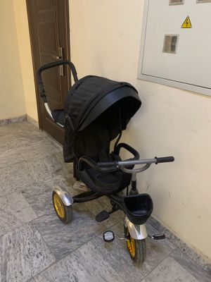 Детский велосипед с авто креслом