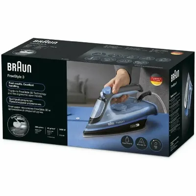 Утюг Braun FI3194BK Утюг Braun FI3194BK в черно-голубом корпусе обл
