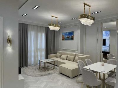 Mirabad Avenue премиум ЖК. 2 комнатная ЕВРО ремонт 58м2 с осбтановкой