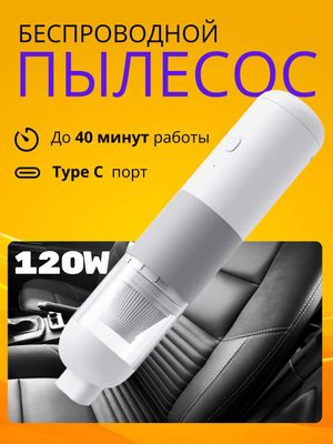 Портативный беспроводной автомобильный пылесос V01 120W