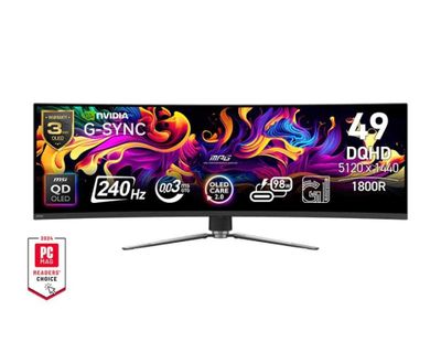 MSI MPG 491CQPX QD-OLED 49-inch Curved Gaming Monitor