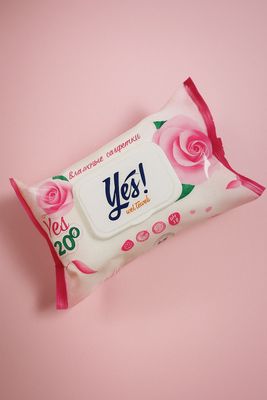 Nam salfetkalar Yes Rose 120 dona