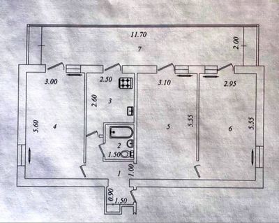 3/1/4 90м2 Буюк Ипак Йули Спецплан Кирпич 2х12 Требует ремонта