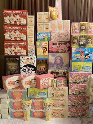 Оригинальные Pop Mart игрушки из серии лабубу, Crybaby, Skullpanda