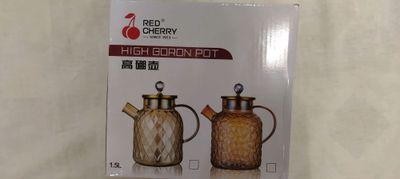 tea pot red cherry