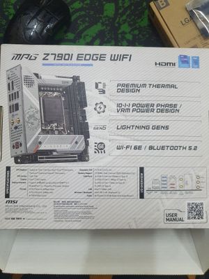 MSI Z790I edge wifi ona platasi va ddr5 ozu 6000 mhz