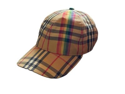 Burberry rainbow check cap оригинал