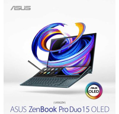 ASUS Zenbook Pro DUO 5.6”, 4K OLED i7-12700H RTX3060 32/1TB стилус