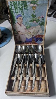 Ложки чайные,10 шт.,нержавейка,СССР,б/у,в хорошем состоянии