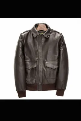 Кожаная куртка бомбер из овчины