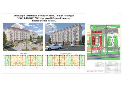 Yangi qurilgan kadastri chiqqan xonadonlar sotiladi