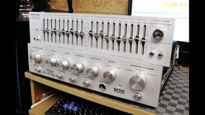 Усилитель БАРК 001 (Бриг) + Эквалайзер Прибой Э014С + Тумба для центра