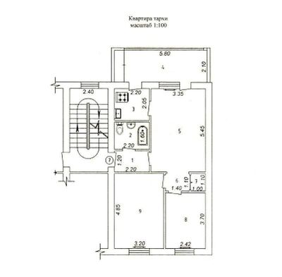 Продажа квартиры на Сайраме, 3/3/5