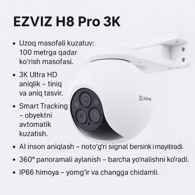 Ezviz h80f ustanovka dastavka fleshkasi bilan