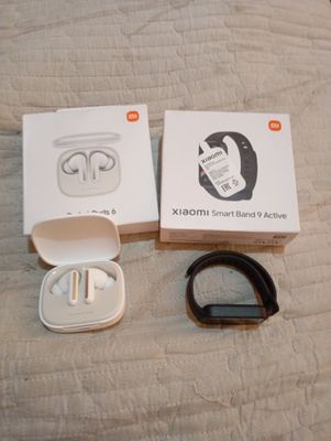 Наушники редми Budus6.часы смарт xiaomiband9active